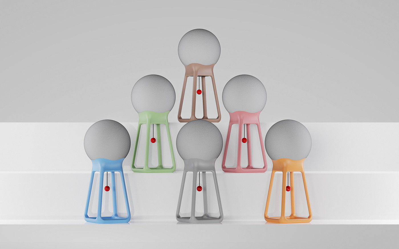 Desk lamp，ornament，spherical，Moon，