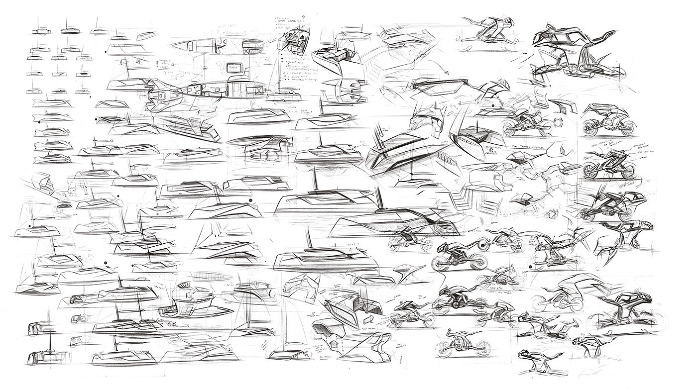 Hand drawn，Render，industrial design，