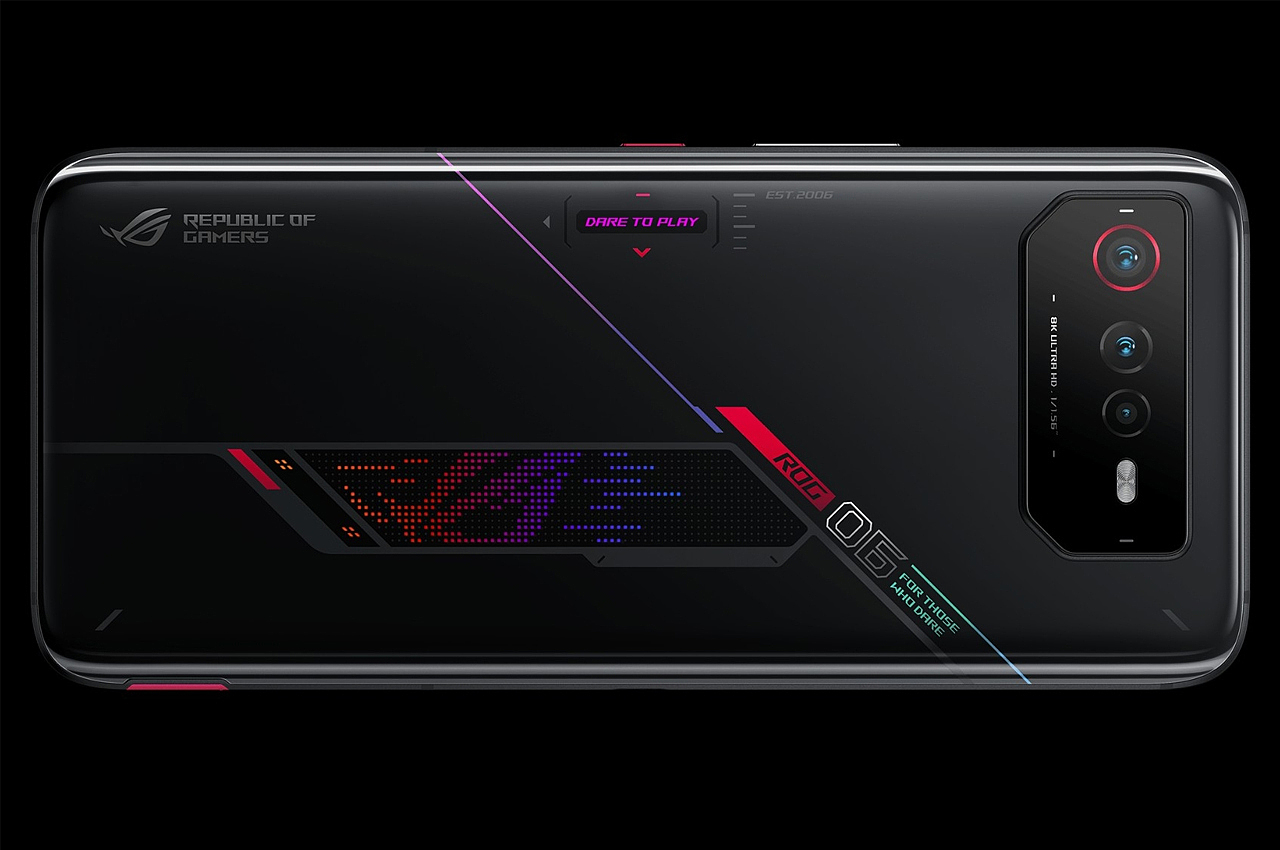 ASUS，ASUS ROG PHONE 6，Minimalism，Aesthetic design，mobile phone，Cyberpunk，Game phone，