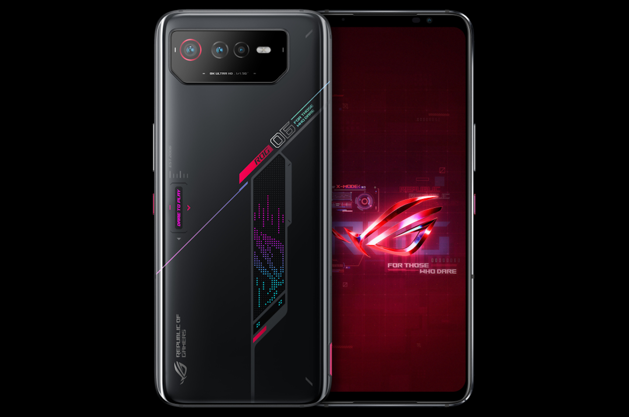 ASUS，ASUS ROG PHONE 6，Minimalism，Aesthetic design，mobile phone，Cyberpunk，Game phone，