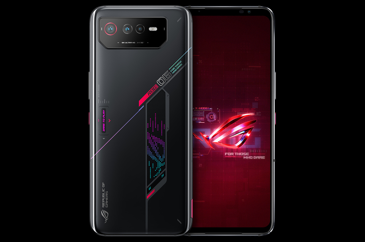 ASUS，ASUS ROG PHONE 6，Minimalism，Aesthetic design，mobile phone，Cyberpunk，Game phone，