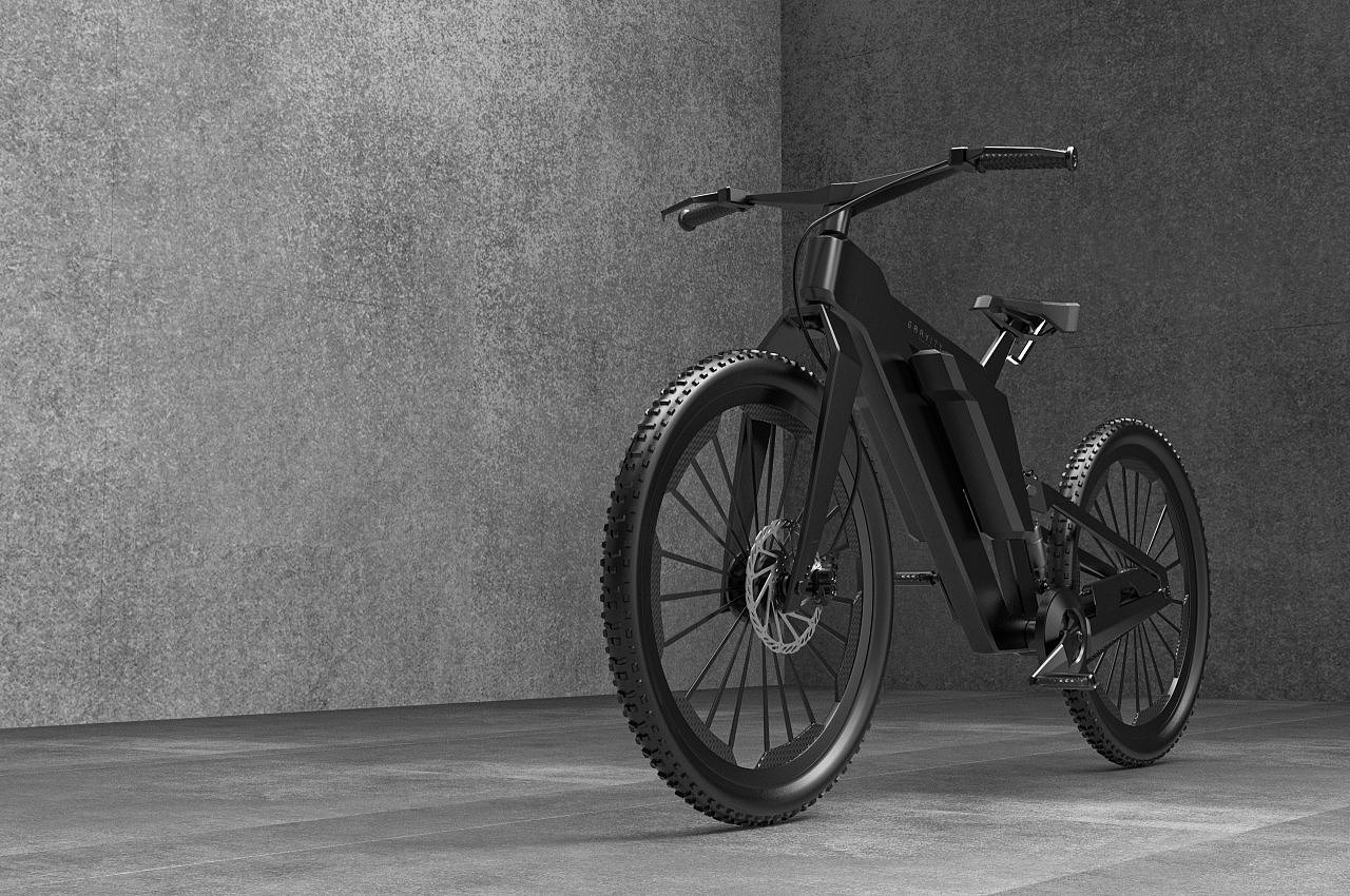 Electric bicycle concept，gravity，product design，Removable battery design，sustainable，