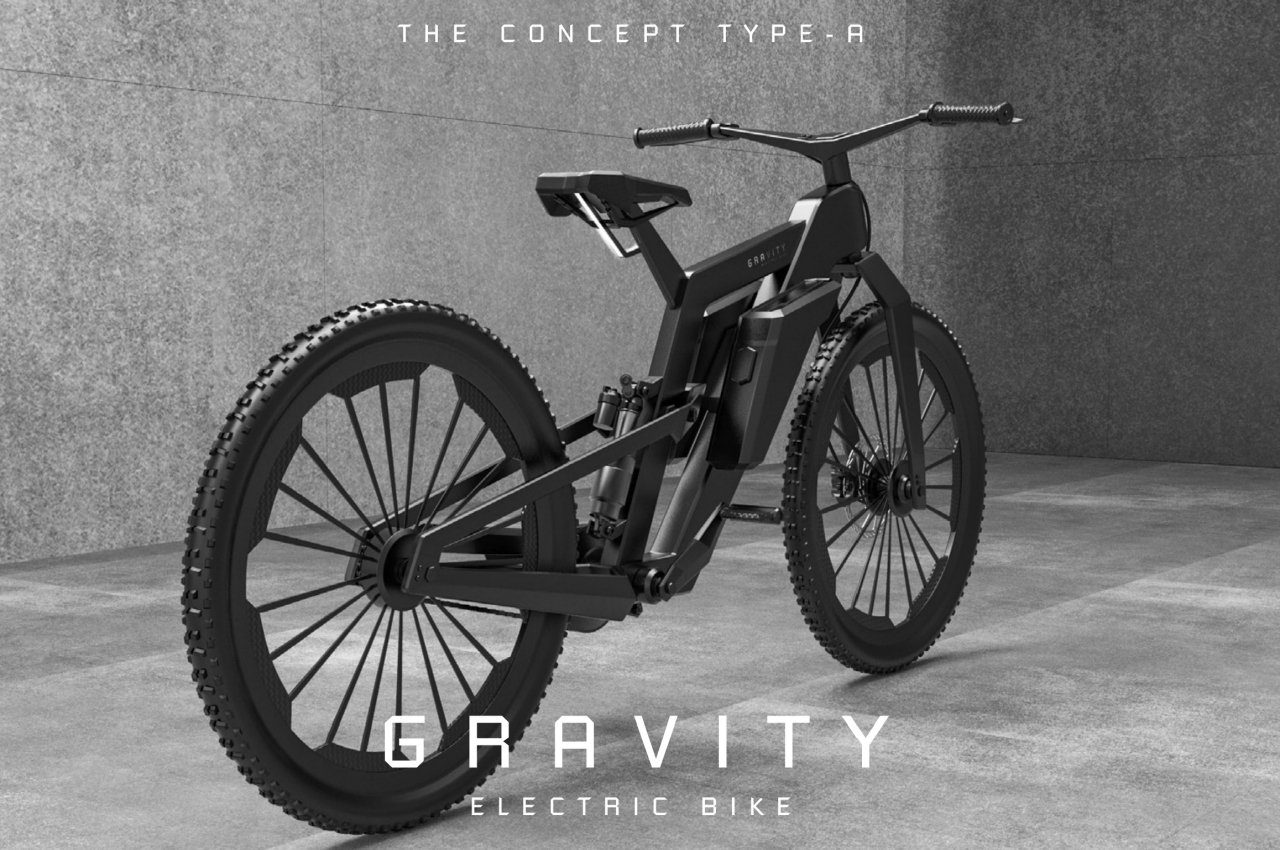 Electric bicycle concept，gravity，product design，Removable battery design，sustainable，