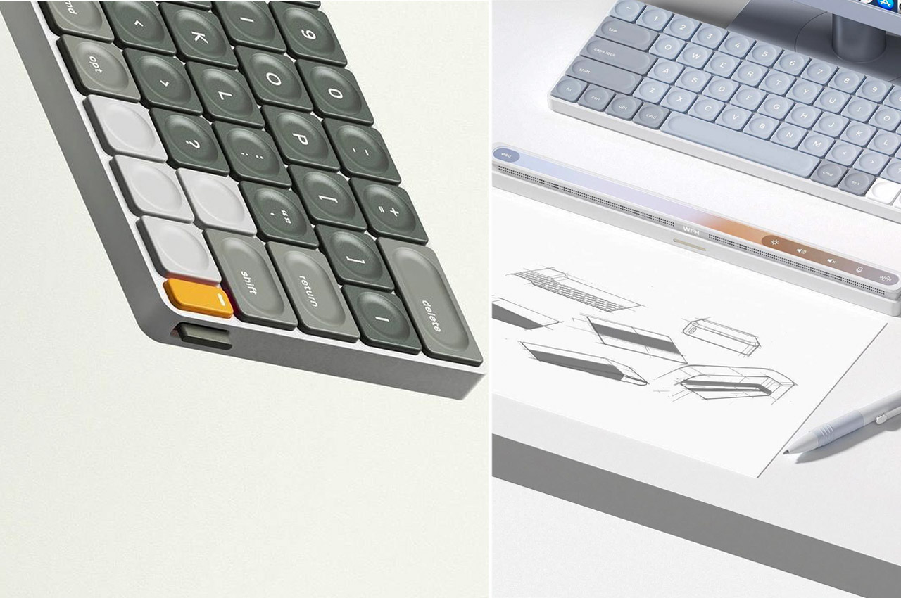 acollective，WFH keyboard，product design，Interactive keyboard，Ergonomics，Special keyboard for home office，