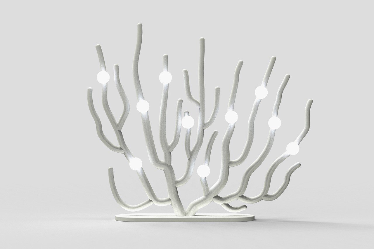 Lighting device，product design，Coral Blanche，Coral floor lamp，Yongwook Seong，