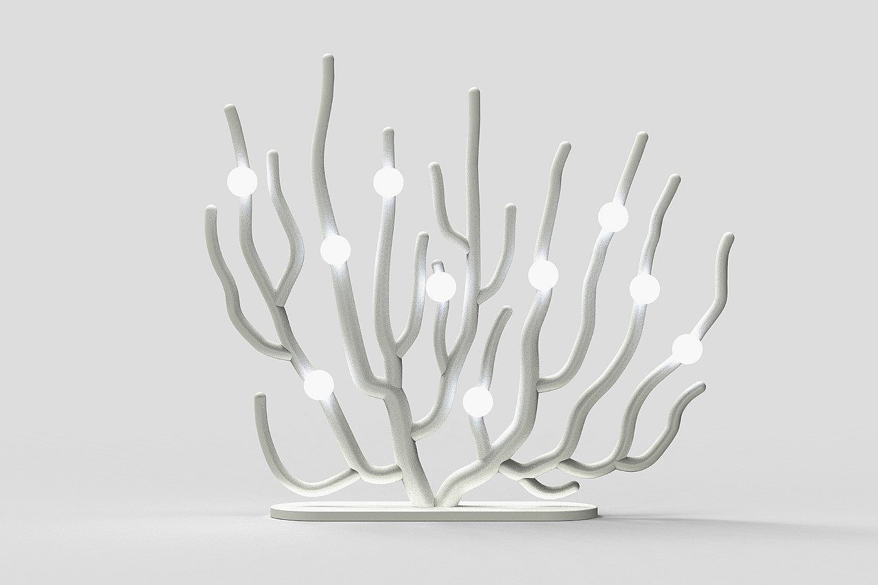 Lighting device，product design，Coral Blanche，Coral floor lamp，Yongwook Seong，