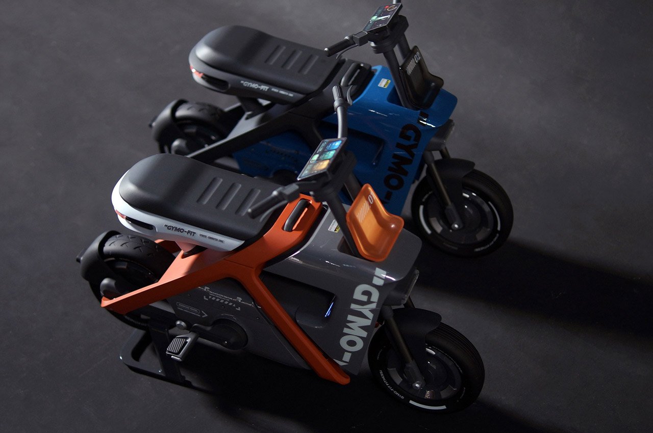 Raymond Wu，GYMO-FIT concept motorcycle，product design，Family fitness，Fitness motorcycle，Fitness Equipment，