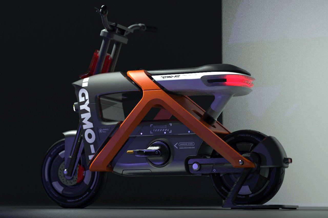 Raymond Wu，GYMO-FIT concept motorcycle，product design，Family fitness，Fitness motorcycle，Fitness Equipment，
