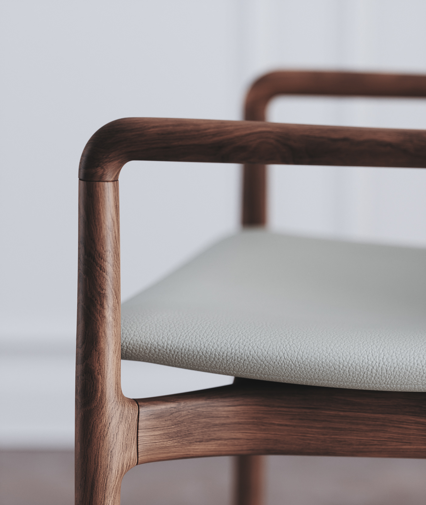 CGI chair，Appearance design，wooden ，texture，