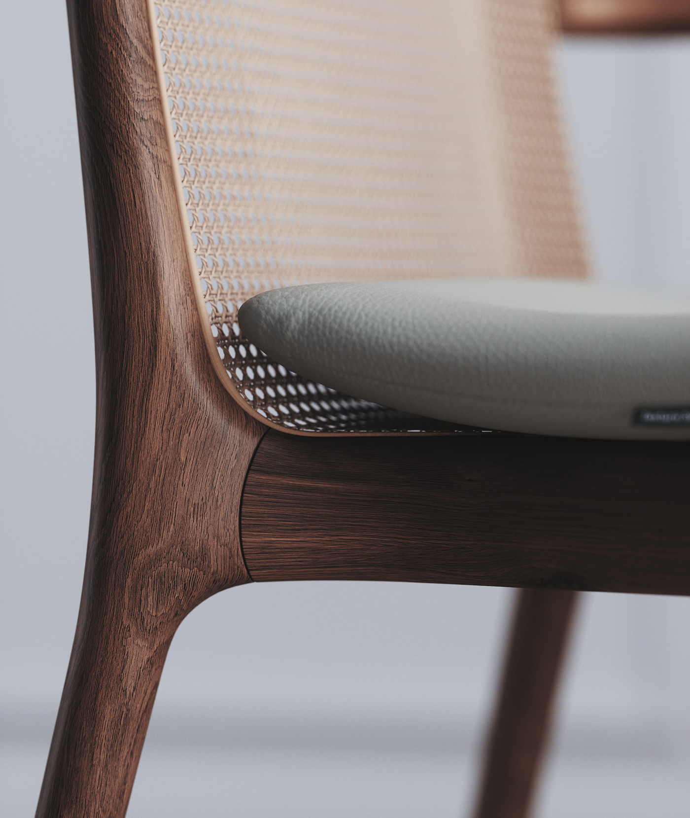 CGI chair，Appearance design，wooden ，texture，