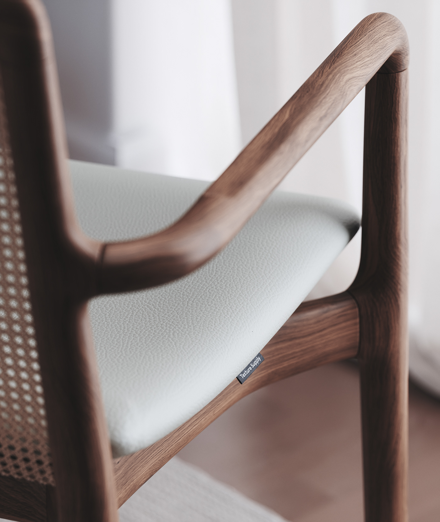 CGI chair，Appearance design，wooden ，texture，