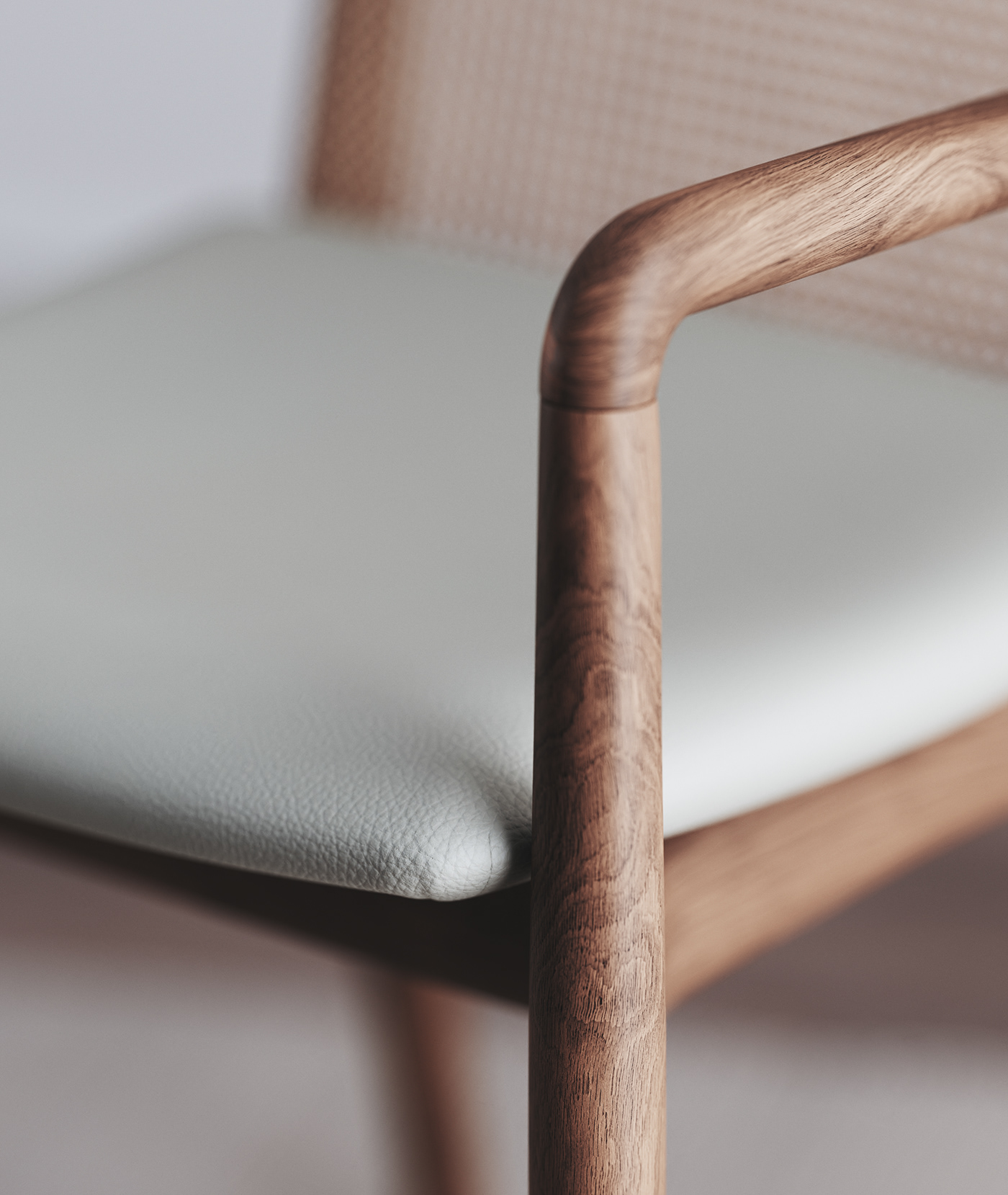 CGI chair，Appearance design，wooden ，texture，