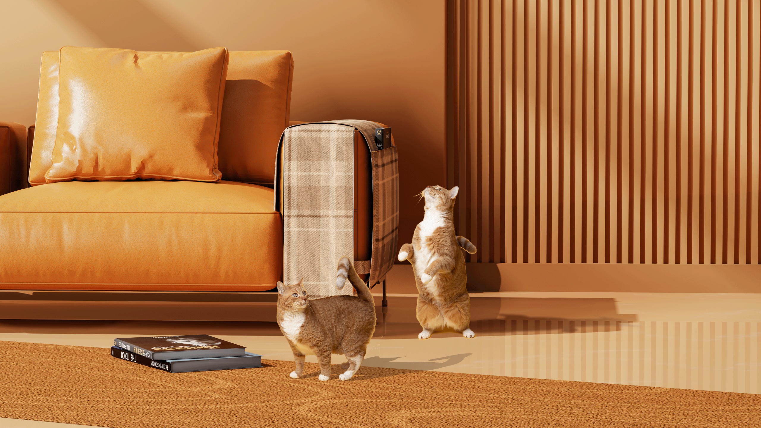 Sofa cover，Gloves，cat，sofa，