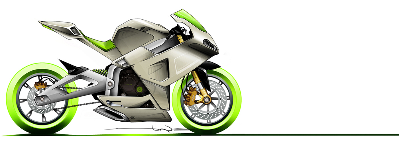 motorcycle，automobile，design sketch，