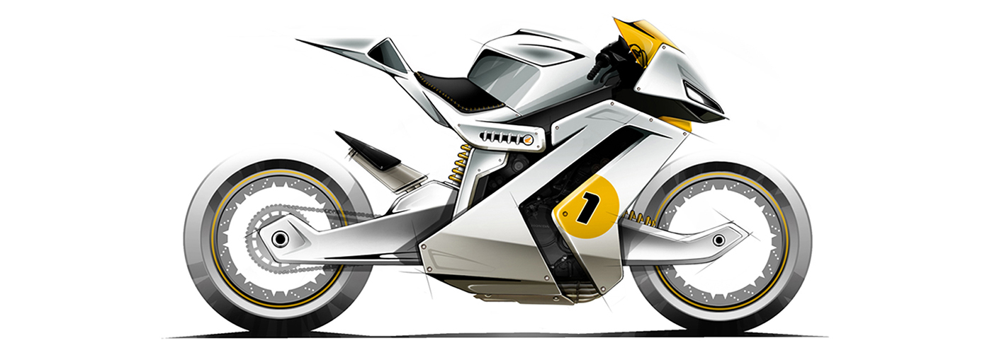 motorcycle，automobile，design sketch，
