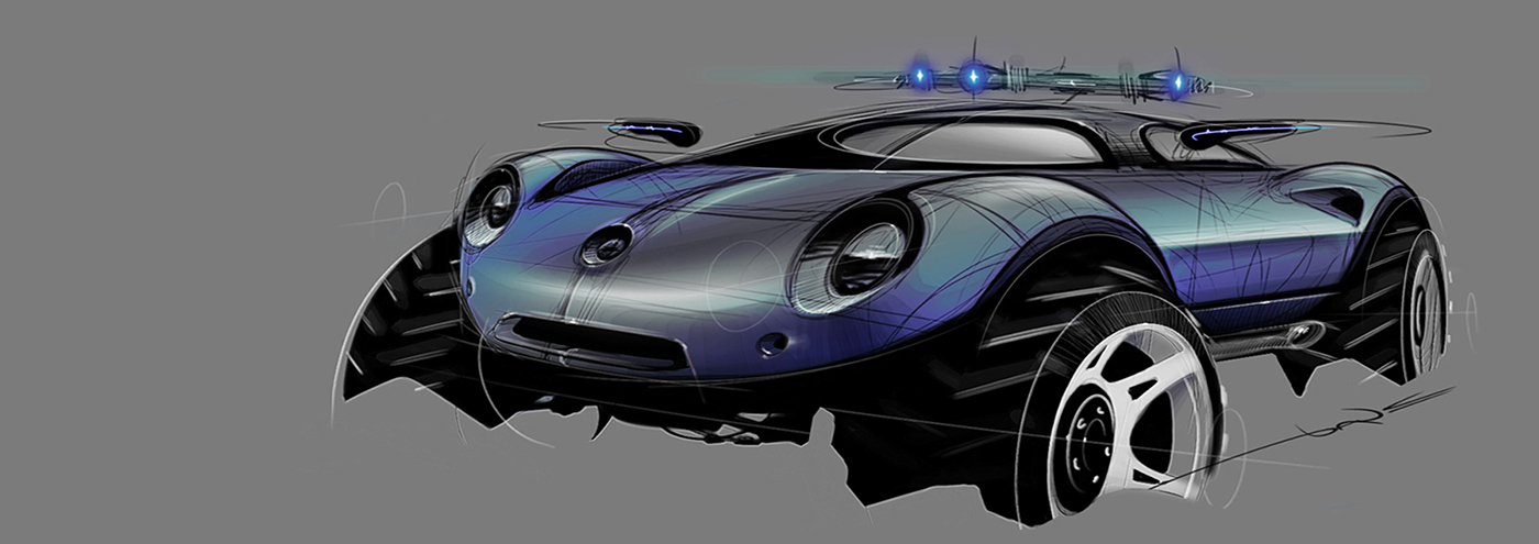 motorcycle，automobile，design sketch，