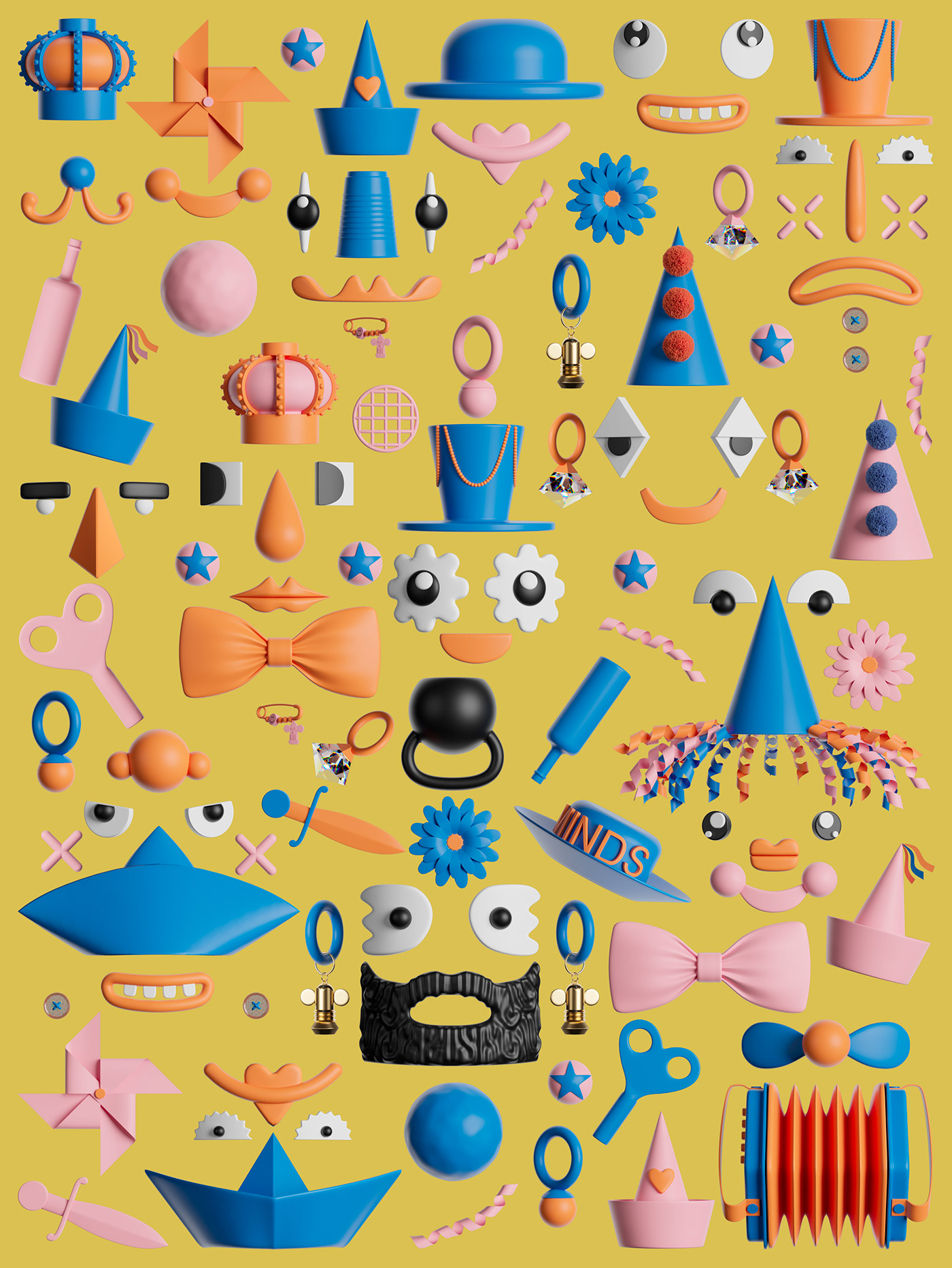 3d，Artwork，Image design，IP image，