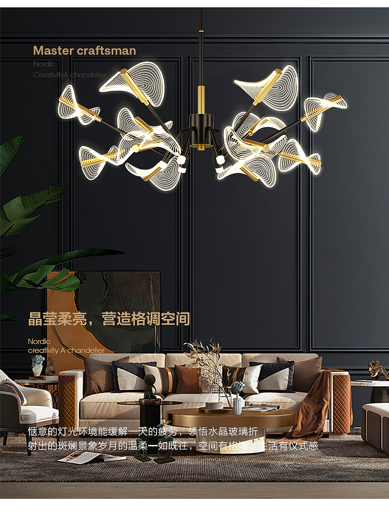 a chandelier，Appearance design，lamps and lanterns，Lighting，product design，lighting，Indoor lamps，