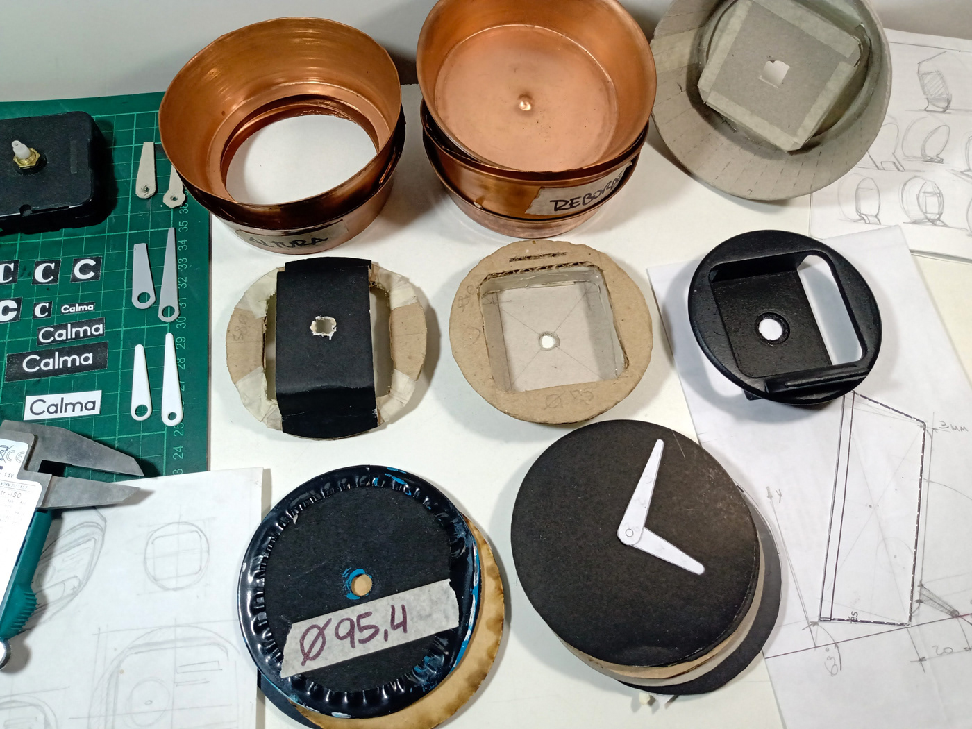 alarm clock，copper，Industrial wind，