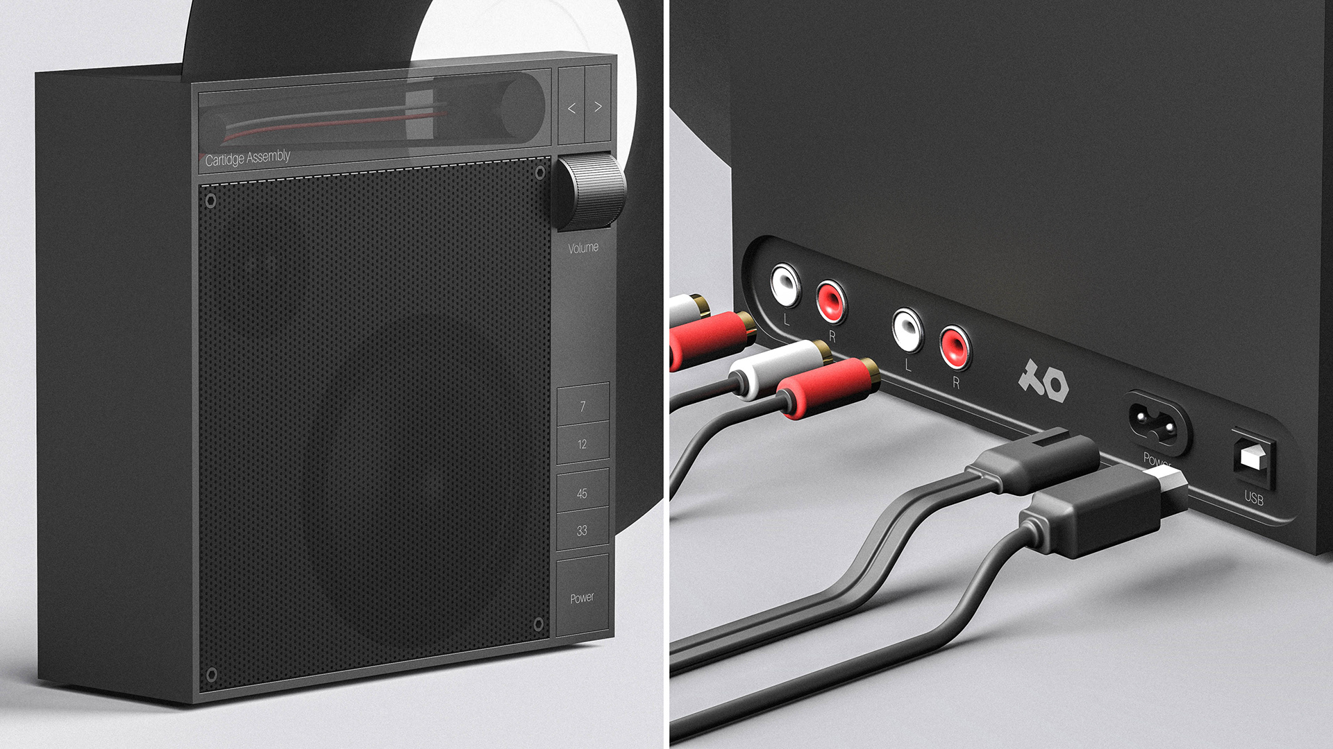 Vinyl plastic，player，Simplicity，Minimalist design ，jukebox，inspiration，Vinyl record player，