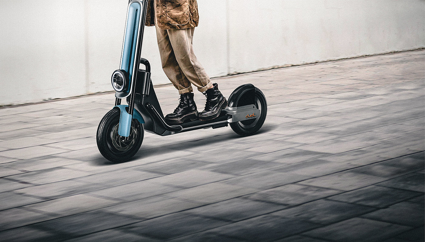 DUAL，Electric scooter，vehicle，Automobile design，