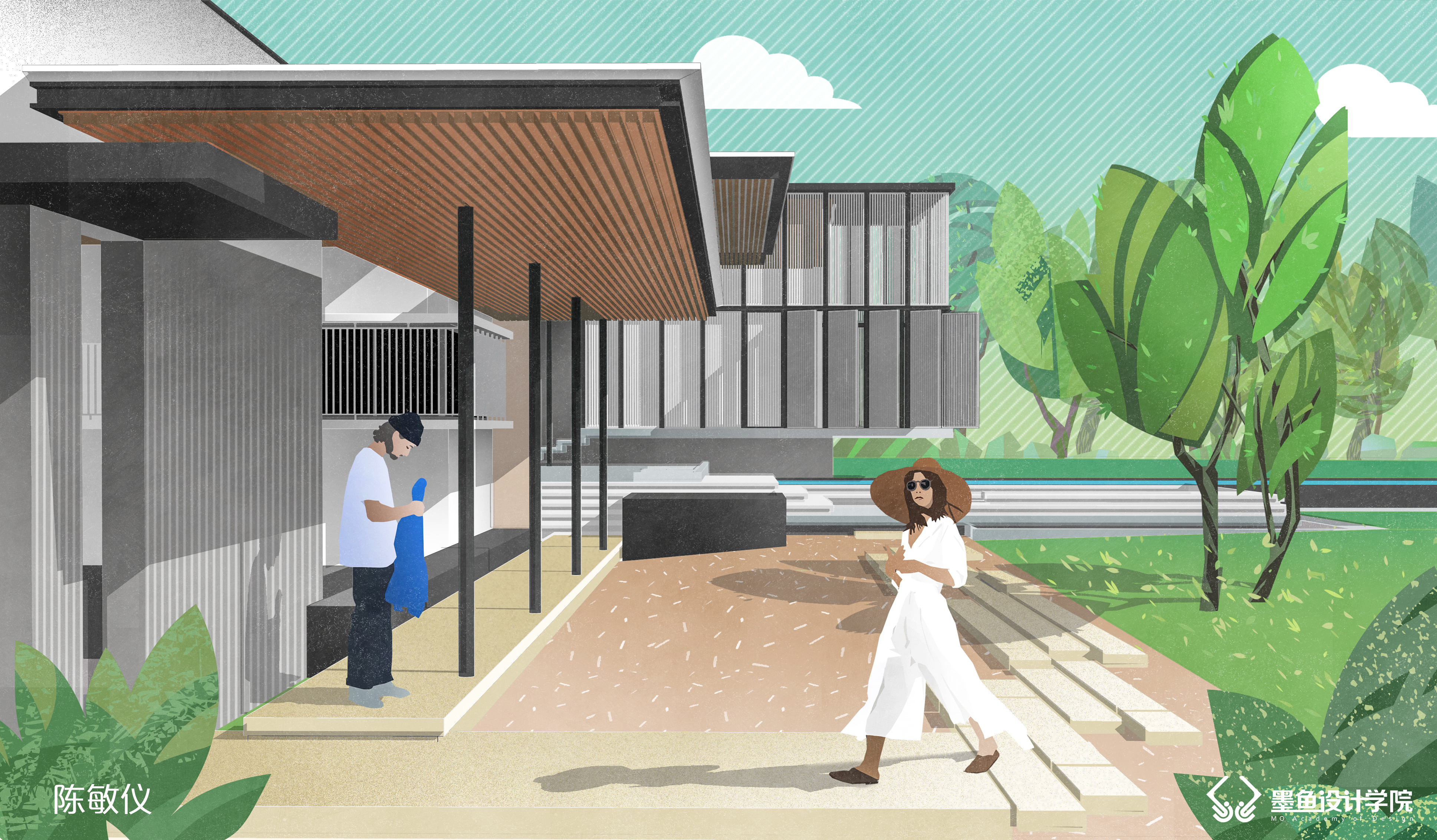 Cuttlefish Design Institute，Design，space design ，Illustration，Illustration style，Illustration wind effect diagram，