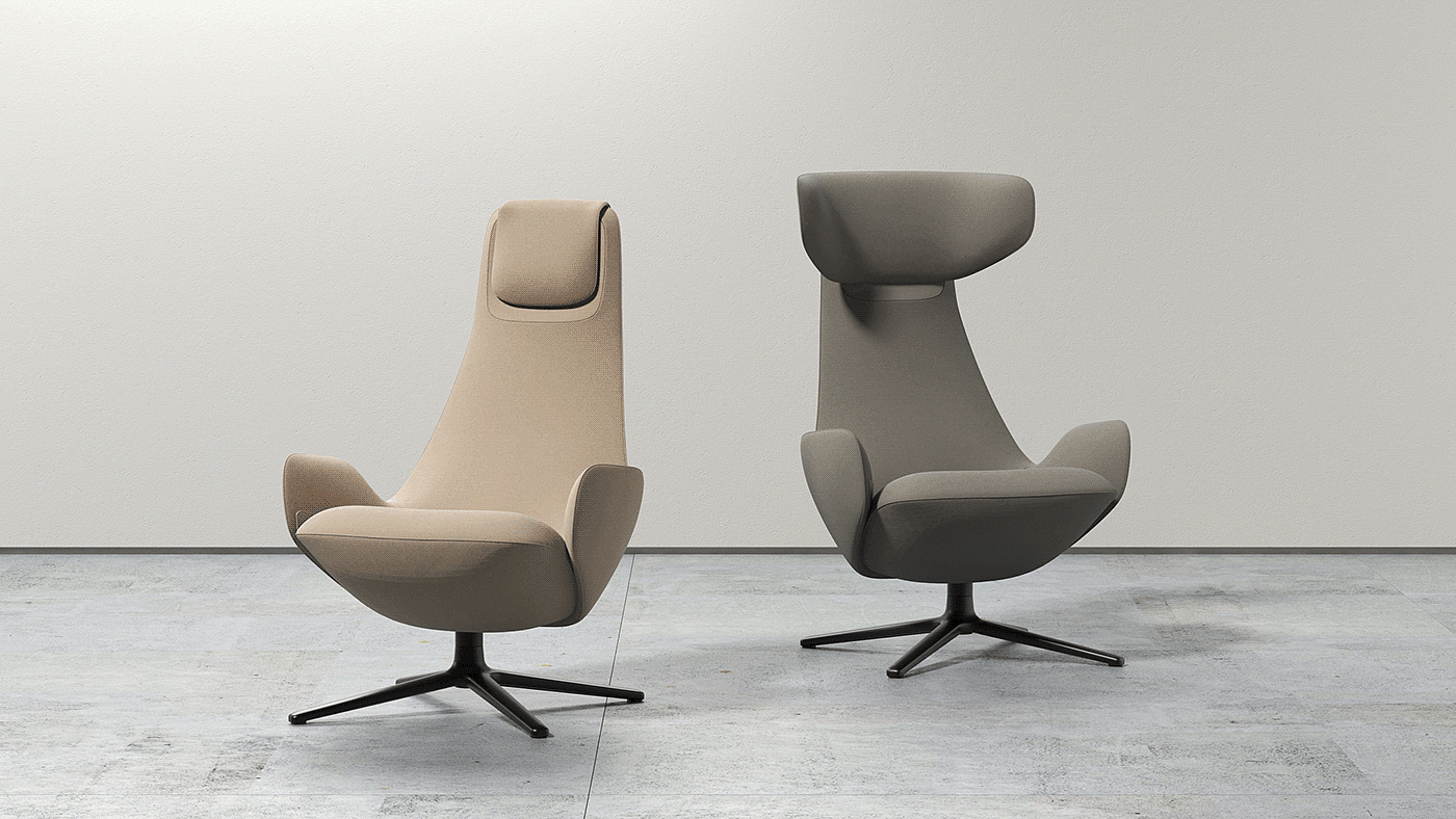 Leisure chair，Simplicity，Solid color，