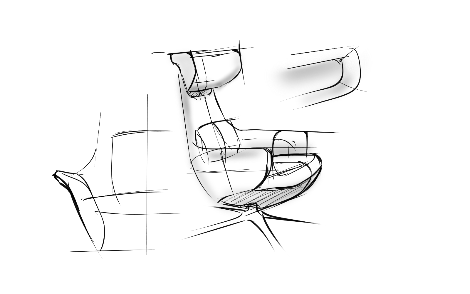 Leisure chair，Simplicity，Solid color，