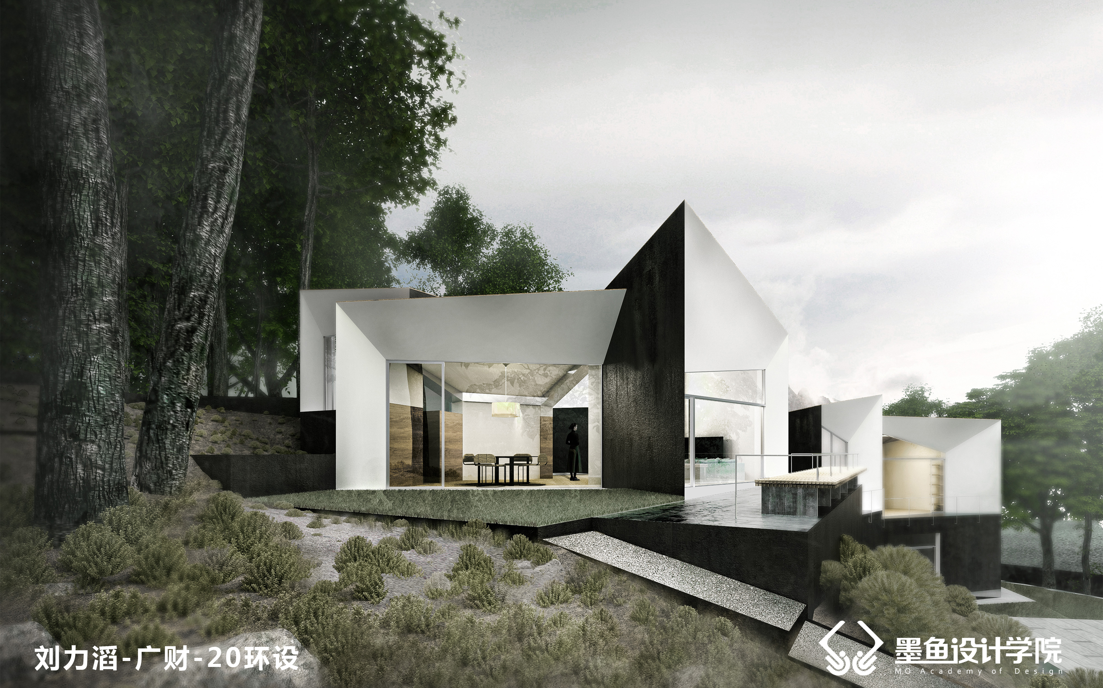 Cuttlefish Design Institute，Design，Realistic wind，Realistic wind rendering，vray，space design ，Architectural landscape design，