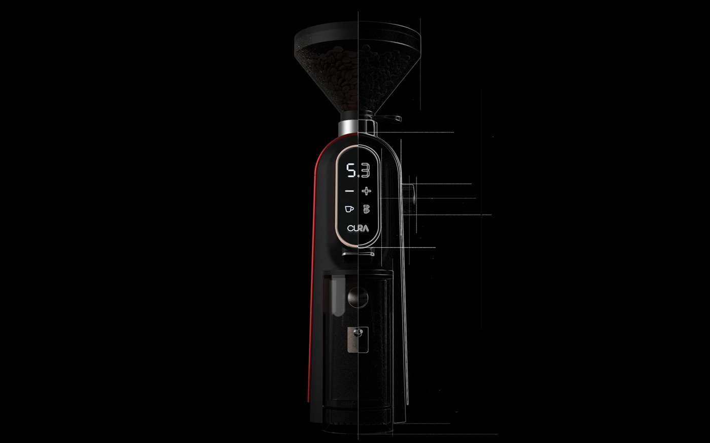 3d，Coffee machine，stainless steel，