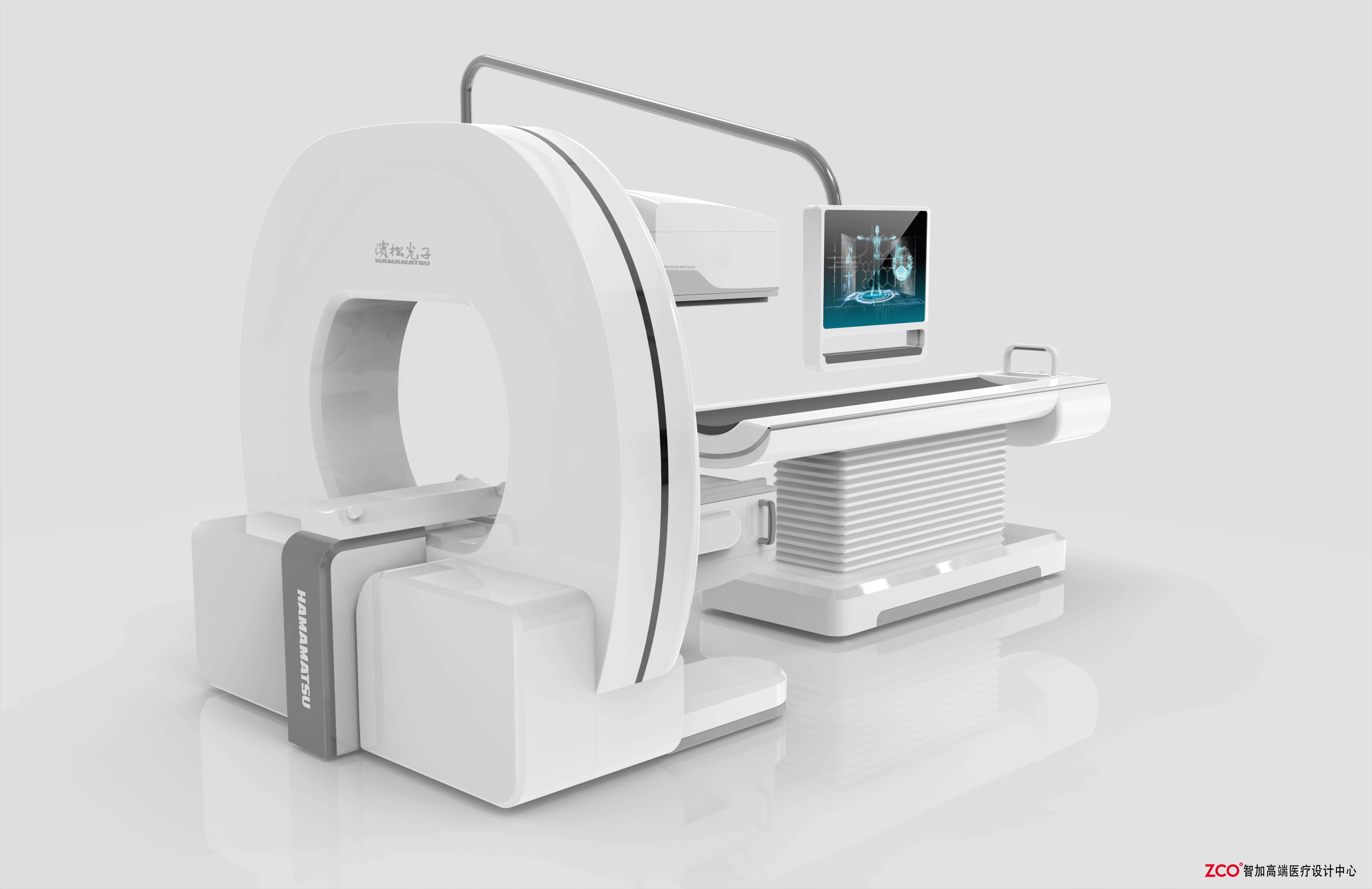 Zhijia design，medical care，apparatus，equipment，SPECT，Variable angle，Double probe，large，