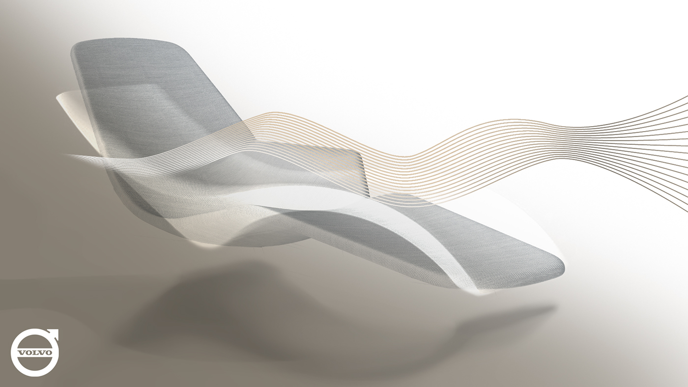 Render，Hand drawn，Volvo Sense，automobile，