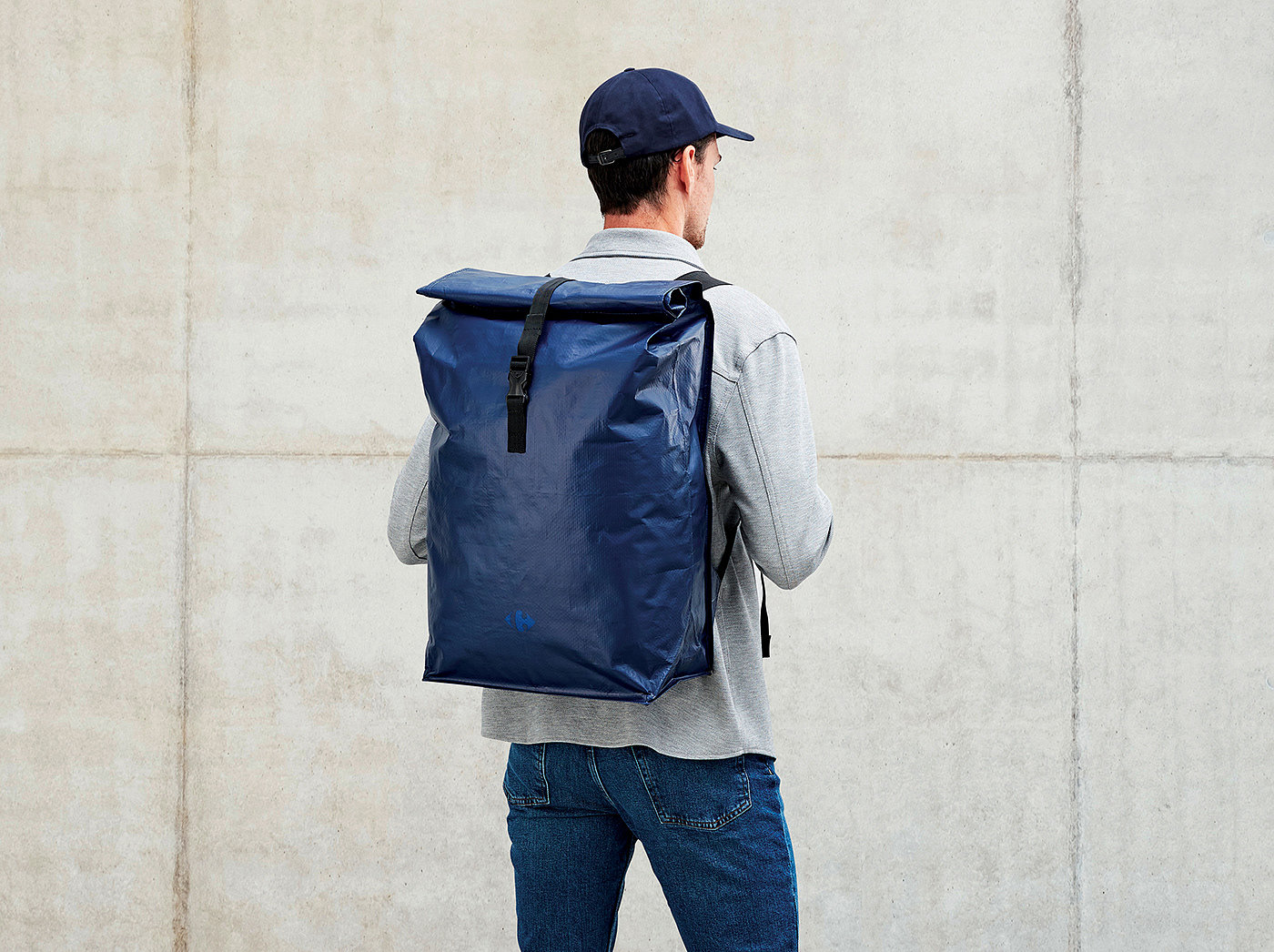 DESIGN BY CARREFOUR，Shopping backpack，product design，Foldable design，waterproof，