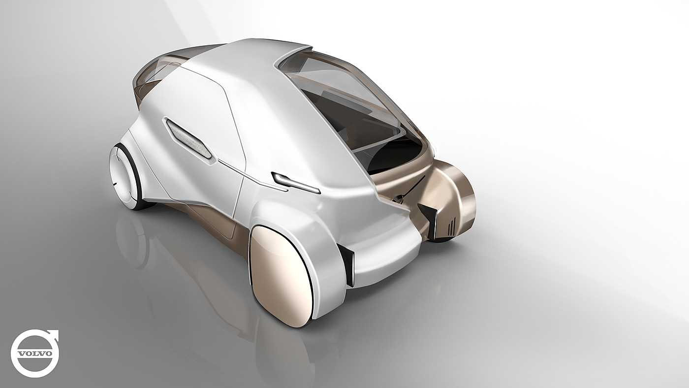 Render，Hand drawn，Volvo Sense，automobile，