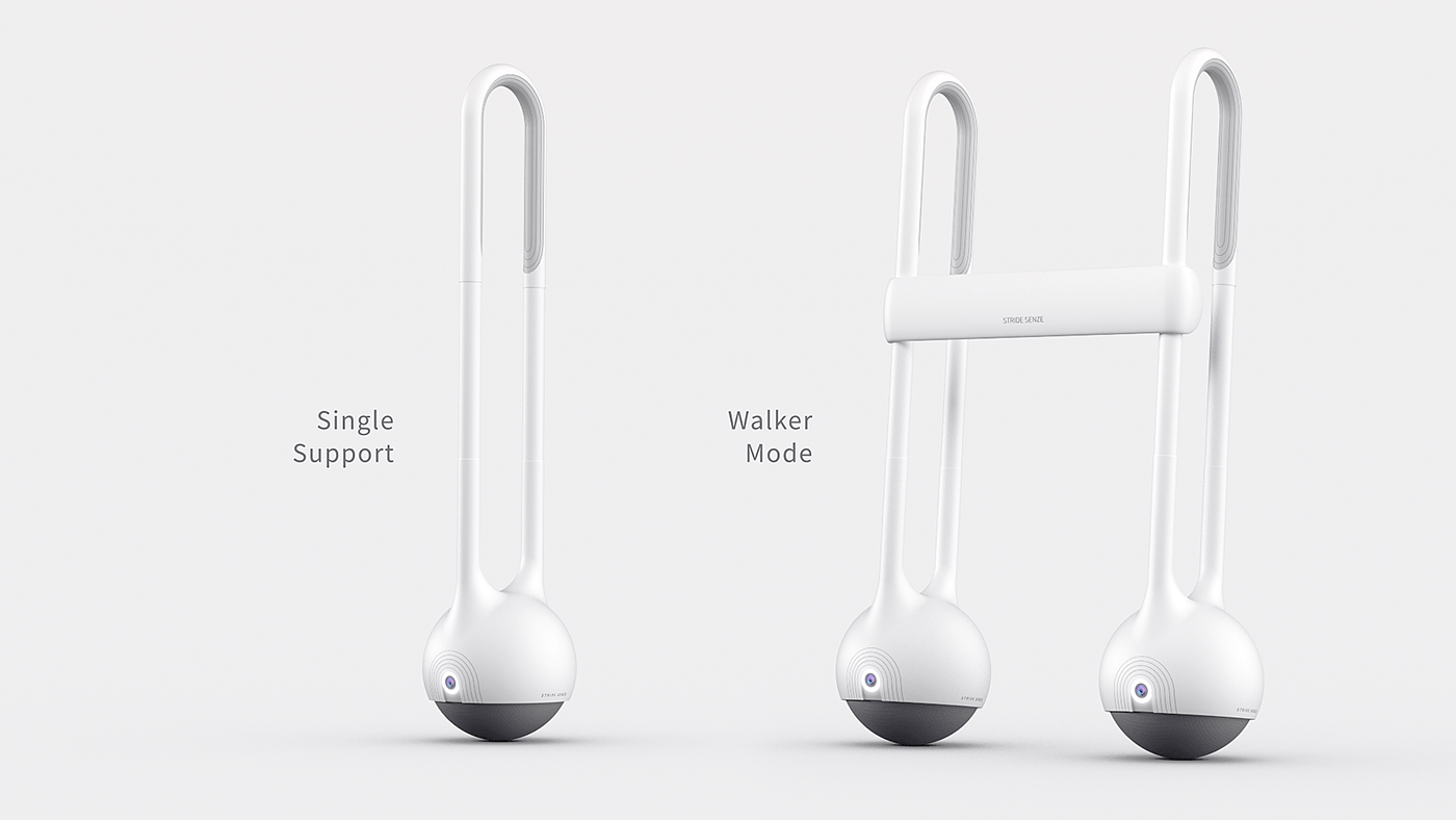 Smart Walking Companion，product design，Stride Senze，Elderly care，