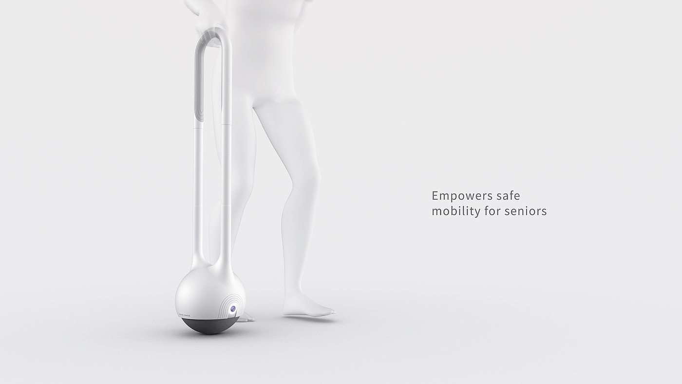 Smart Walking Companion，product design，Stride Senze，Elderly care，