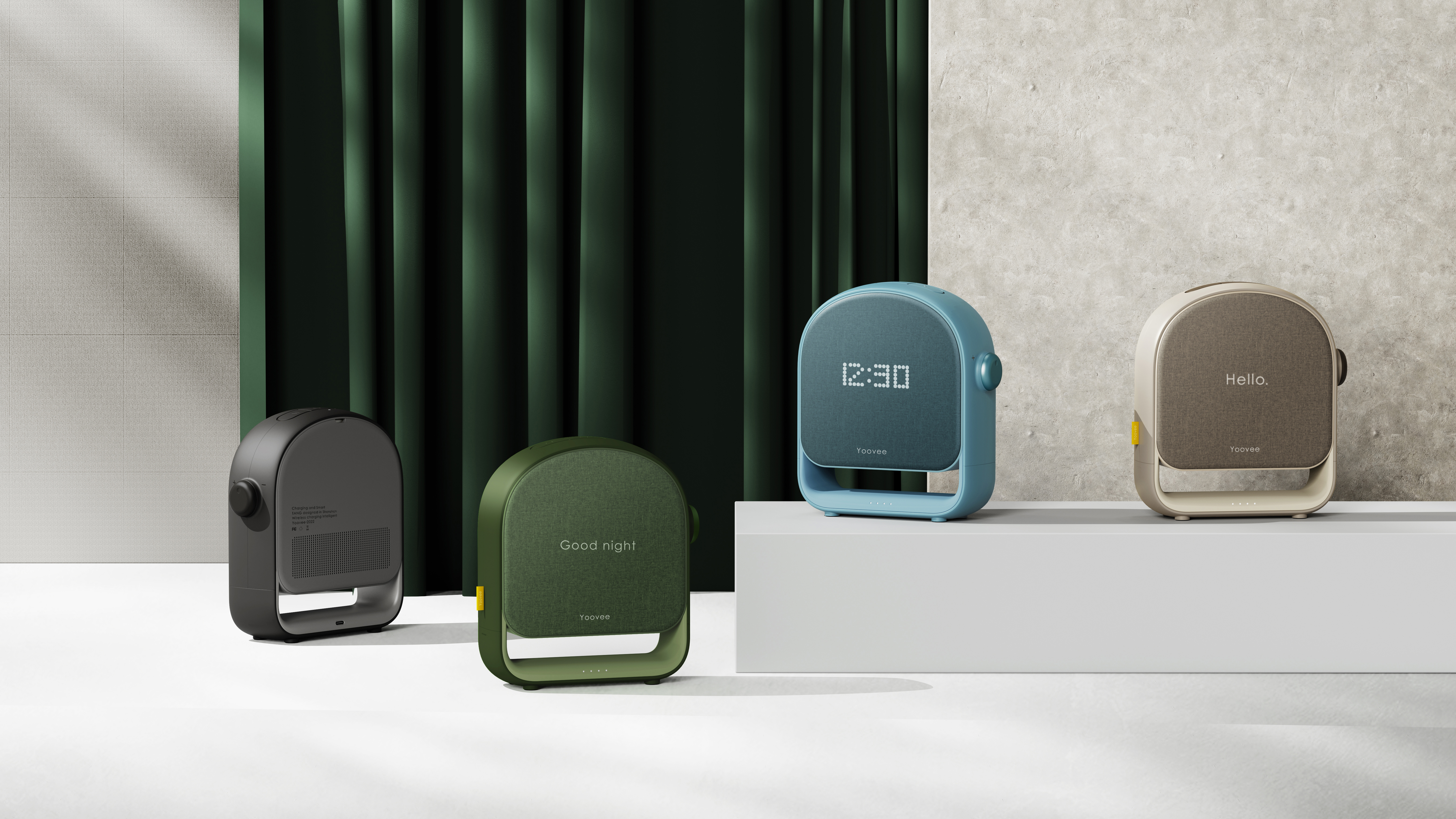 intelligence，interactive，Wireless charging，relax，Bluetooth voice assistant，intelligence，alarm clock，interactive，music，Wireless charging，relax，Bluetooth voice assistant，alarm clock，music，