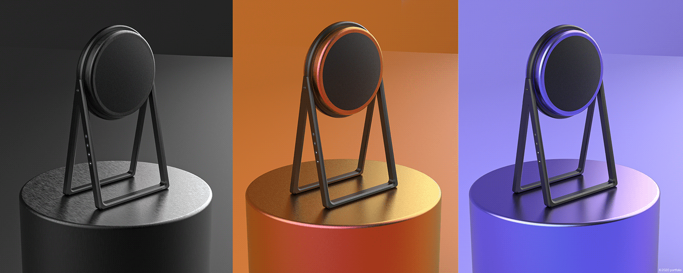 Gökçe Nafak，Smart Bluetooth speaker，VOXES，product design，