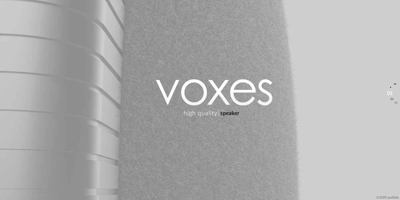 Gökçe Nafak，Smart Bluetooth speaker，VOXES，product design，