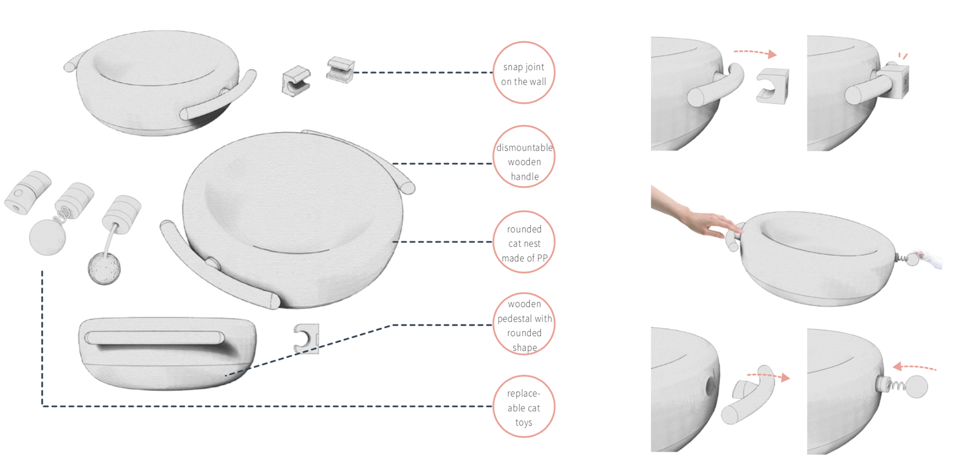 JL CHEN，MEOWOK，Cat furniture，furniture design ，Replaceable，