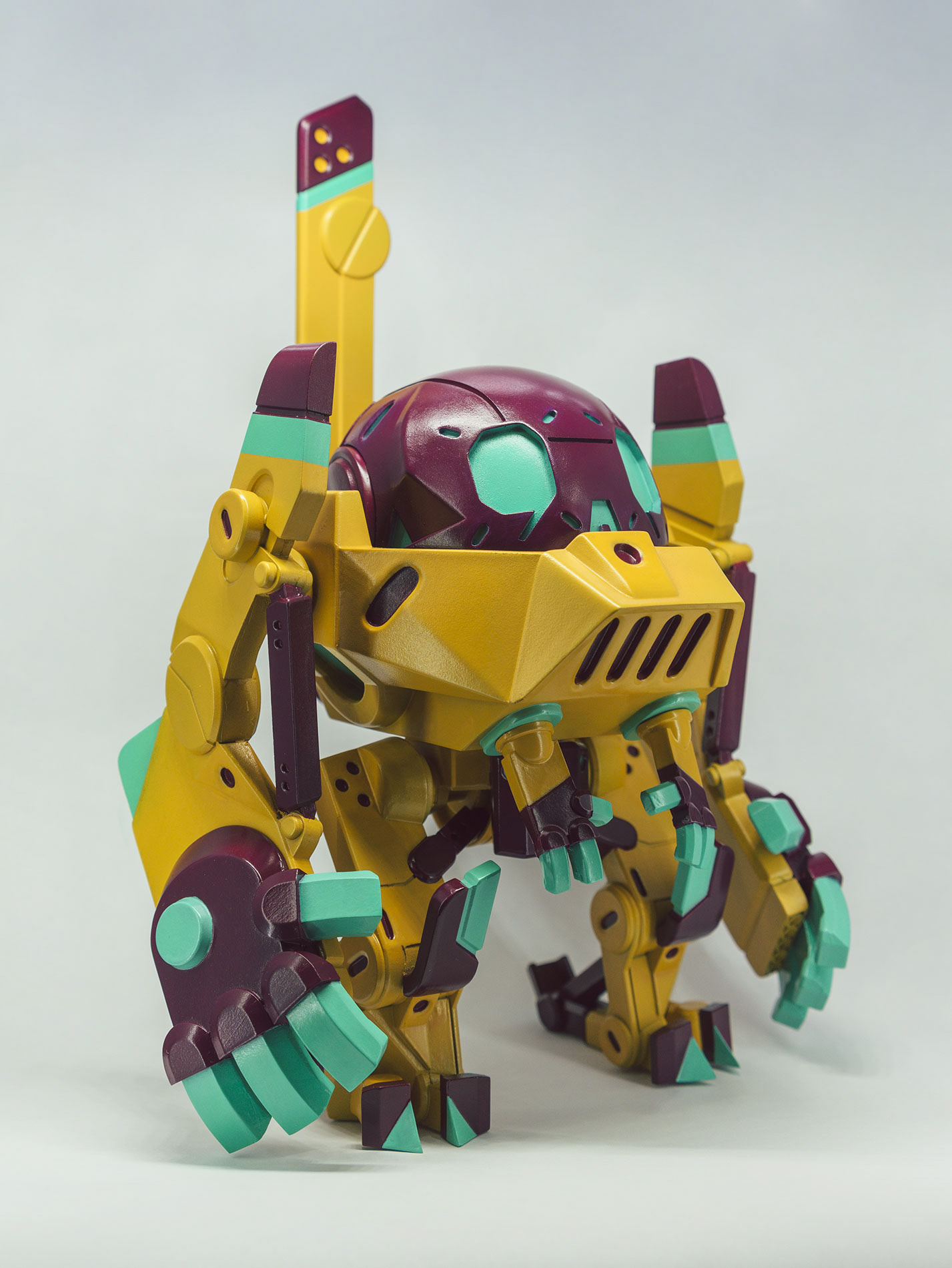 SADGAS VFX，MECHAVERITA，product design，Kickstarter，Calaveritas，Mecha，self-control，Foam rubber shell，