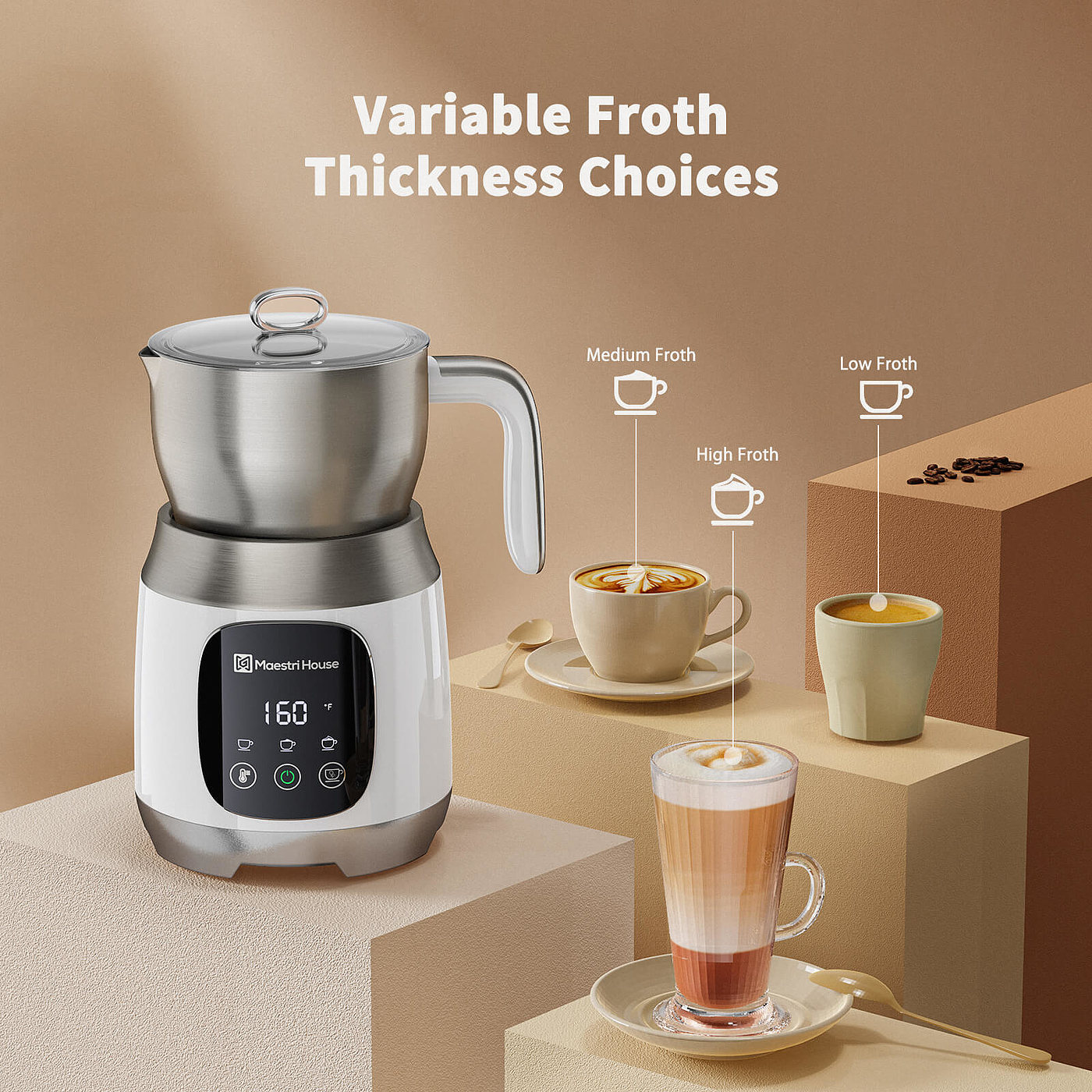 Kitchen appliances，Milk bubbler，Electric，2022 Red Dot Product Design Award，