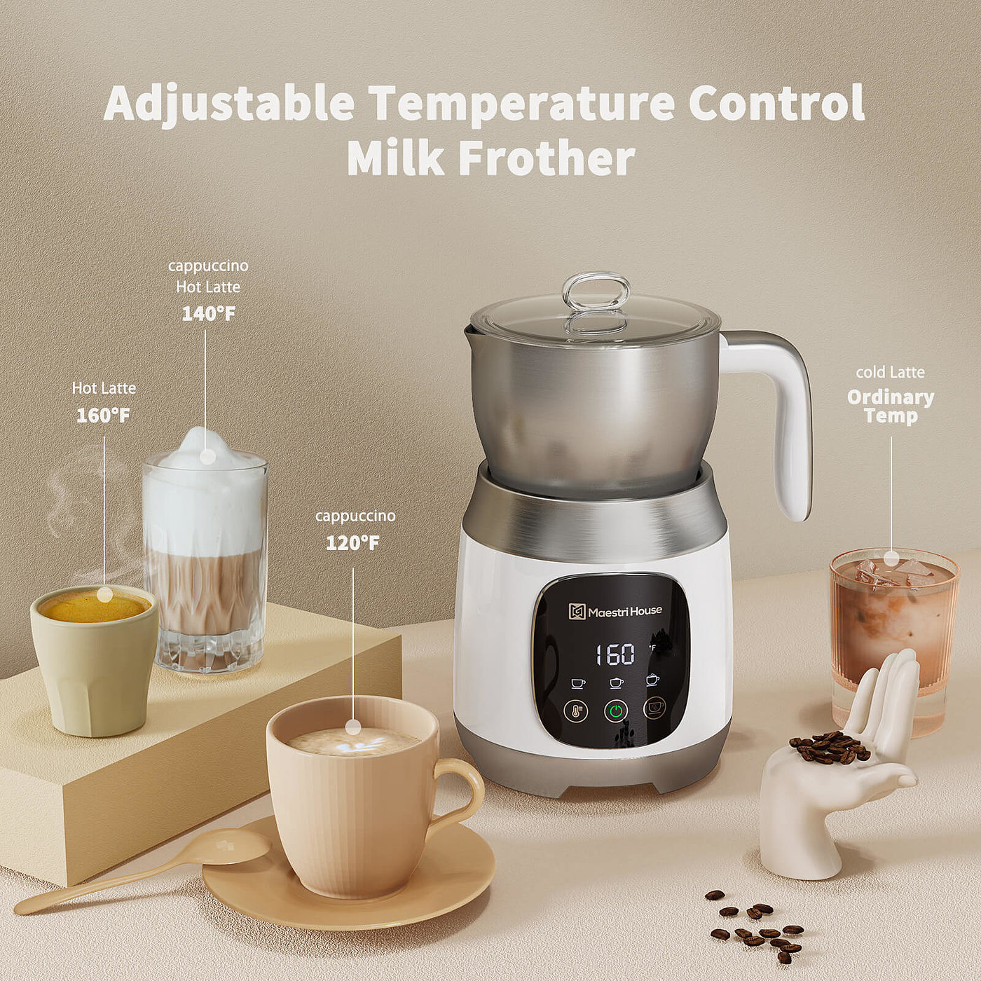 Kitchen appliances，Milk bubbler，Electric，2022 Red Dot Product Design Award，