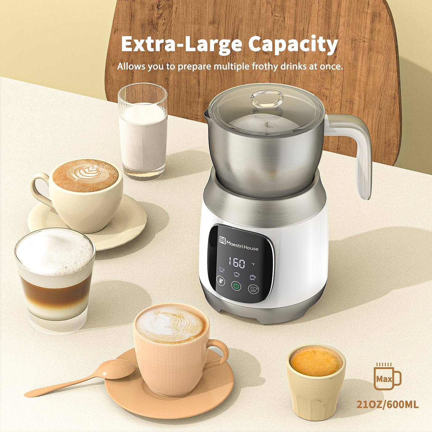 Kitchen appliances，Milk bubbler，Electric，2022 Red Dot Product Design Award，