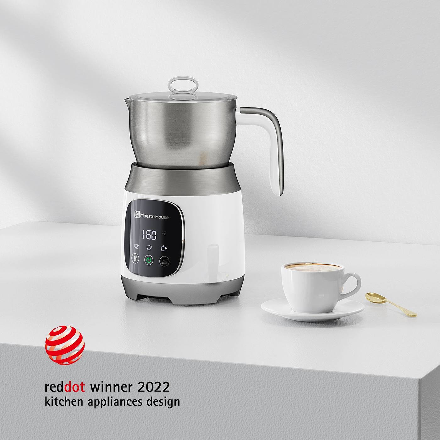 Kitchen appliances，Milk bubbler，Electric，2022 Red Dot Product Design Award，