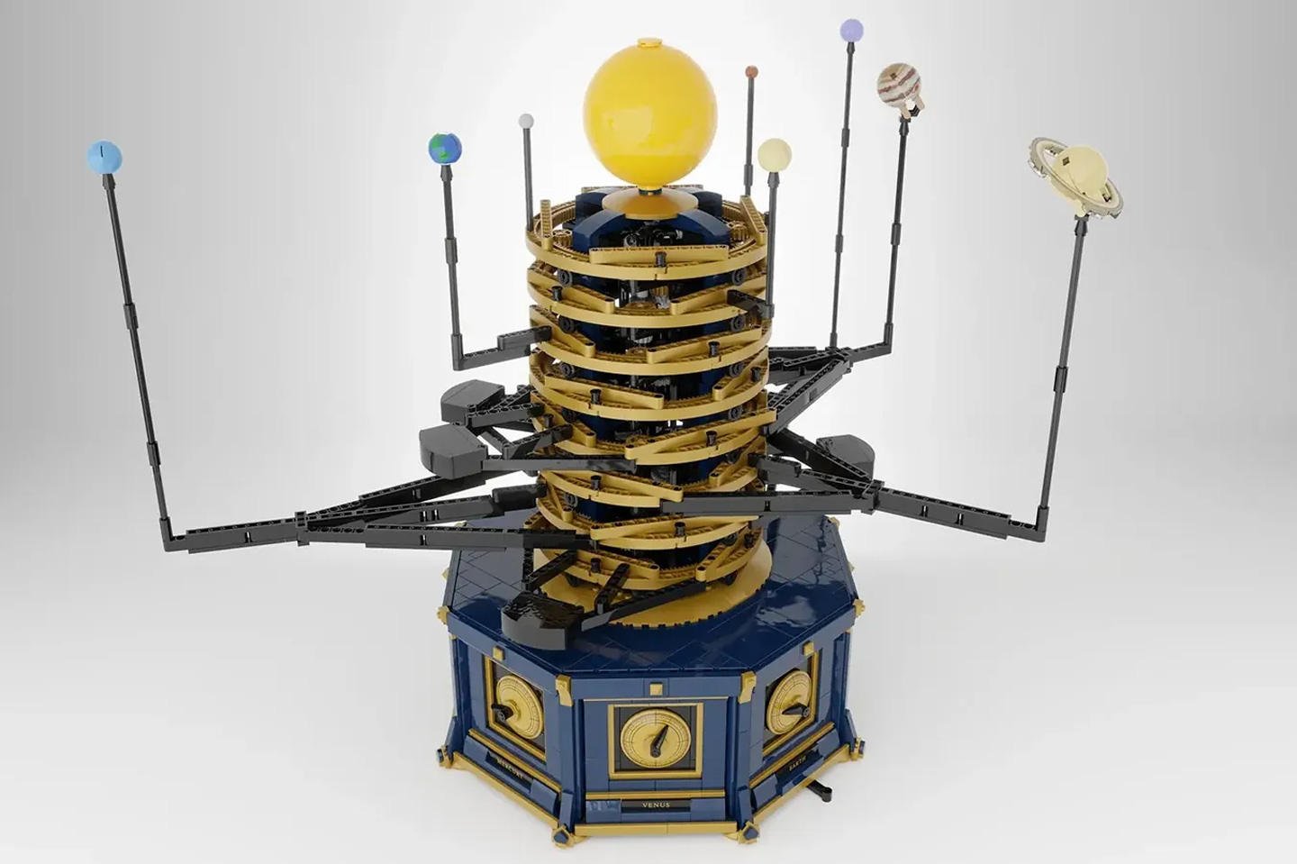 Chris Orchard & Bren，Mechanical Lego Solar System，99.8% accuracy，Product color household registration，Electrification model，