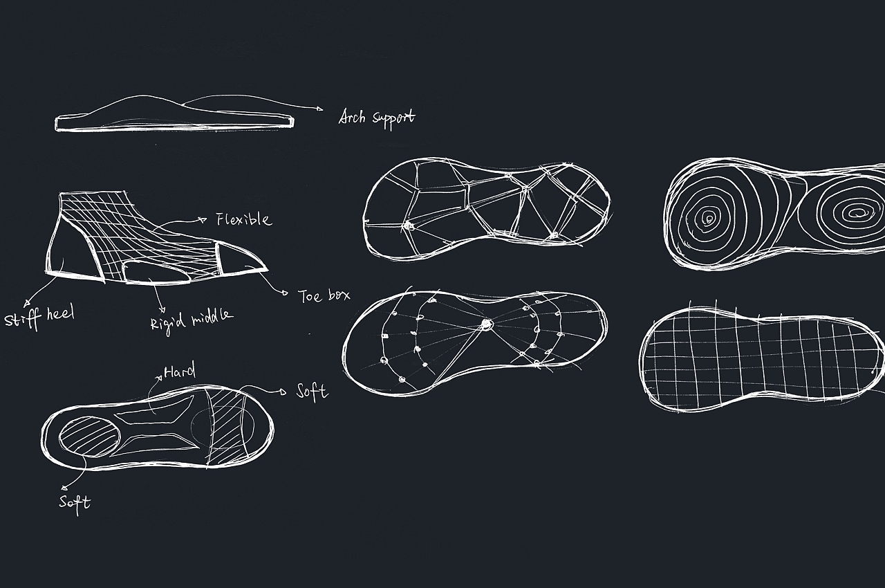 We|aver，3D printing，Elastic TPU，Hollow Knitted Structure，Treatment shoes，Ergonomic design，