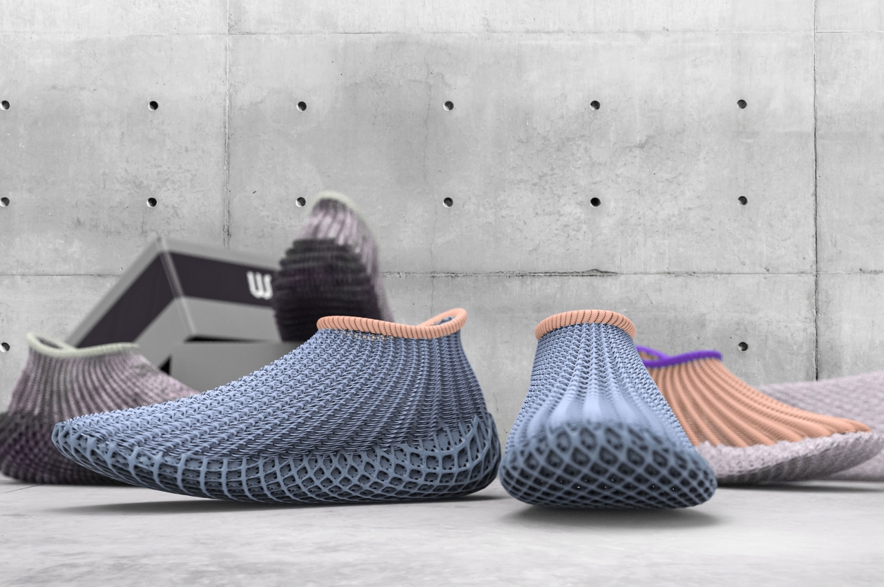 We|aver，3D printing，Elastic TPU，Hollow Knitted Structure，Treatment shoes，Ergonomic design，