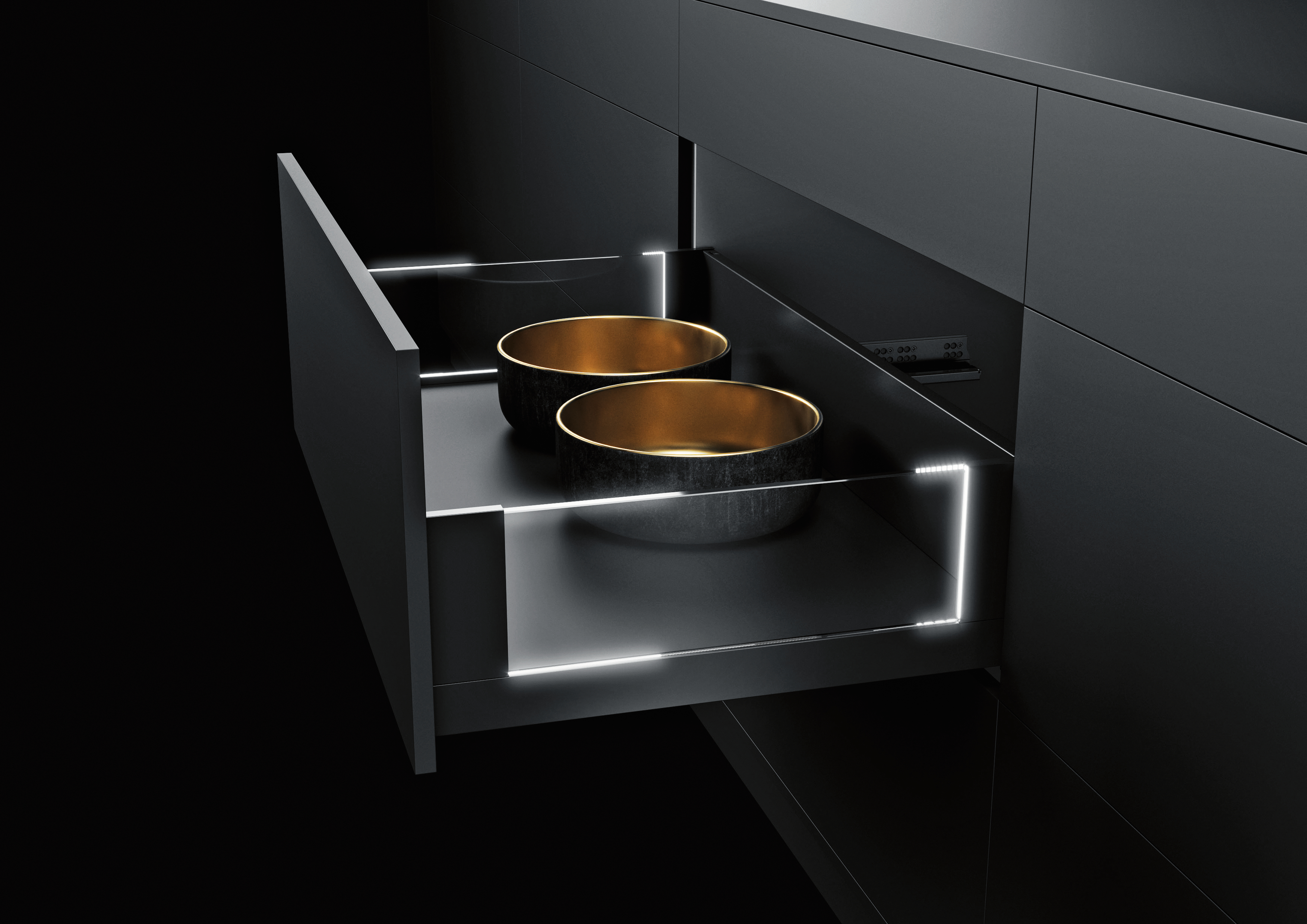 lighting，LED light，Drawer accessories，2022 Red Dot Product Design Award，