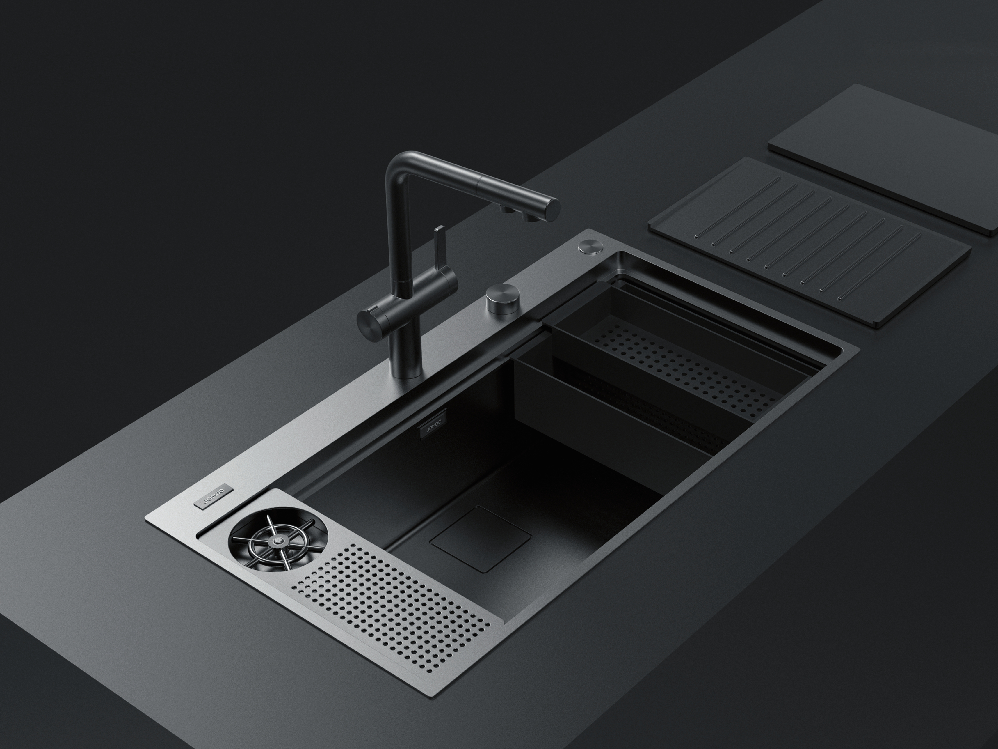 Kitchen sink，Functionality，Multi-module，2022 Red Dot Product Design Award，